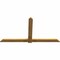 Ekena Millwork Eugene Rough Sawn Timber Gable Bracket, Western Red Cedar, 96"W x 52"H x 2"D x 6"F, 13/12 Pitch GBW096X52X0206EUG00RWR - alternate 3
